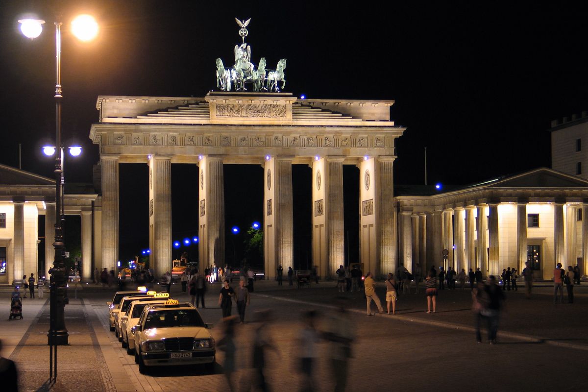 Berlin - Brandenburger Tor, nachts